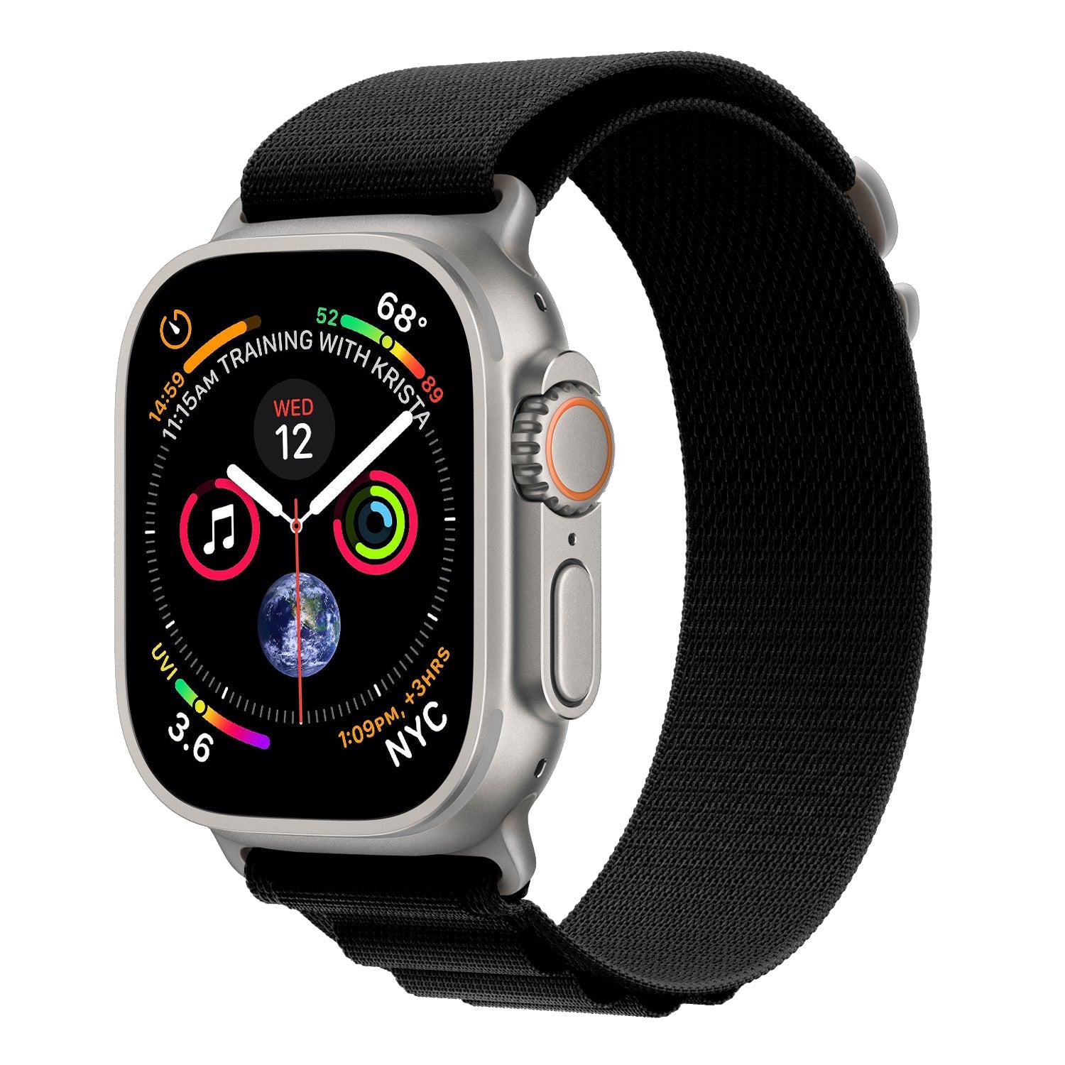 Spacething Adventure Loop Apple Watch Band - Black