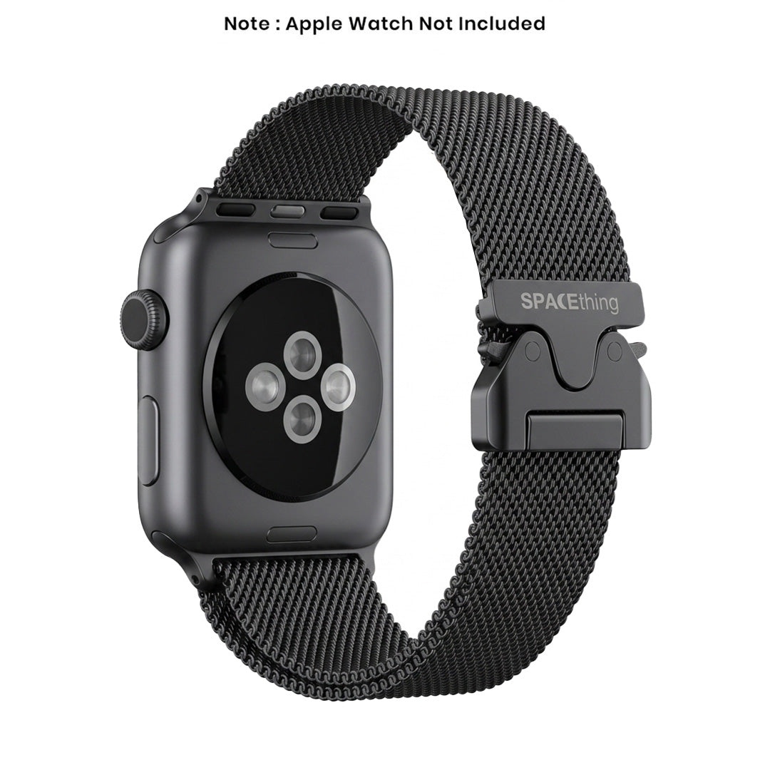 Spacething Milanese Loop Watch Strap - 49/46/45mm - Black