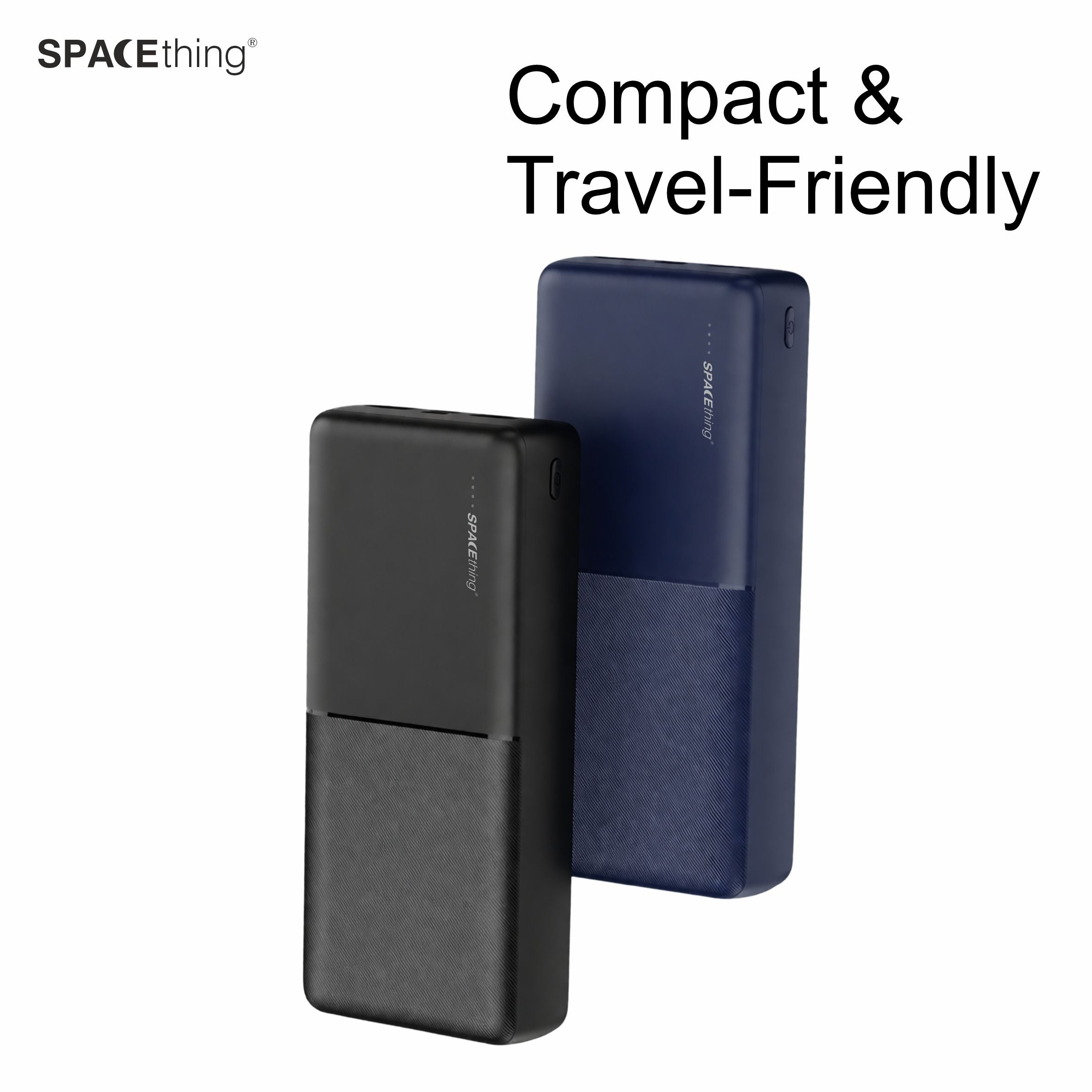 Spacething Milos 10000 mAh PD 22.5W Power Bank - Black / Blue