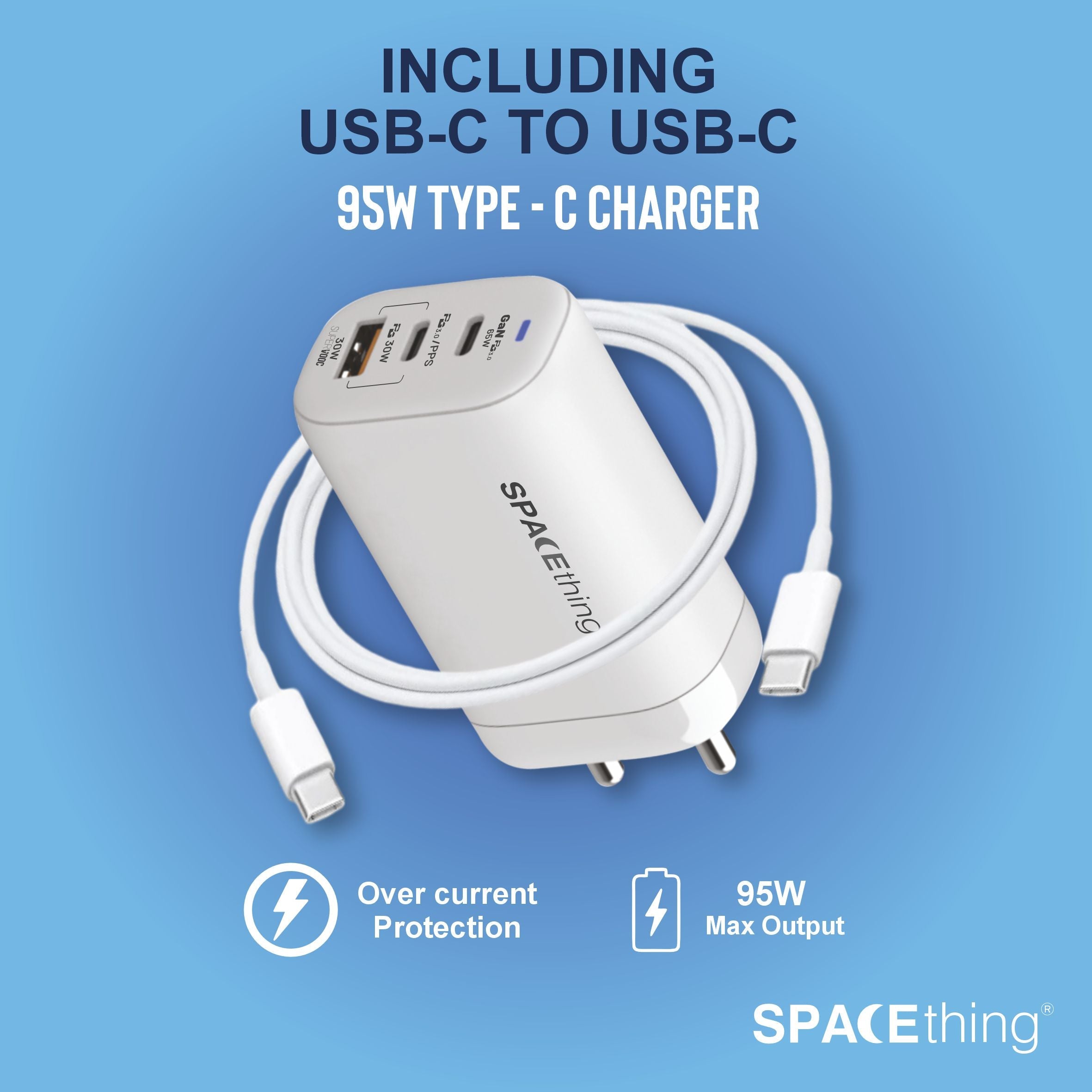 Spacething Omni 95W Gan  Charger +C TO C Cable