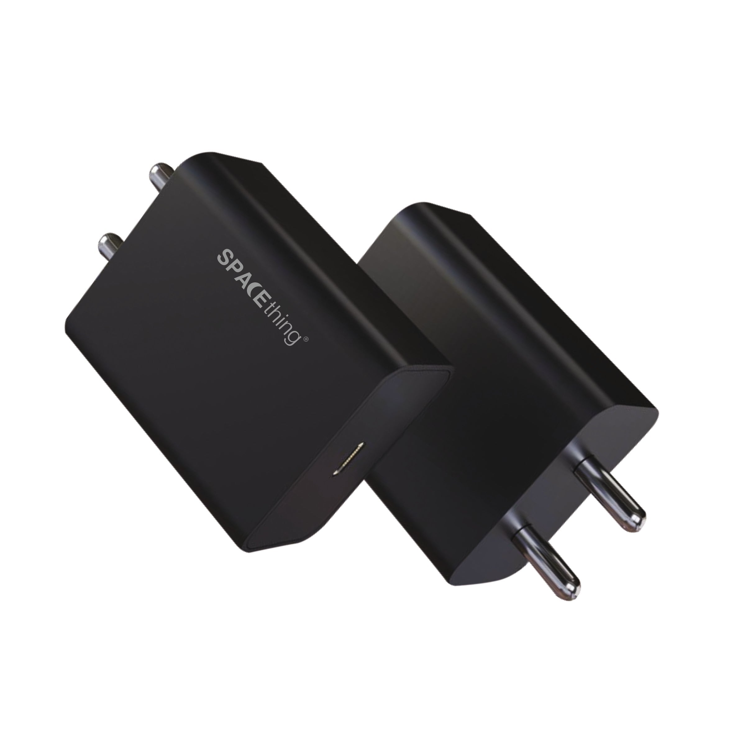 Spacething Power Core 25W PD - PPS Type-C Charger with C to C Cable  Colour - White/Black