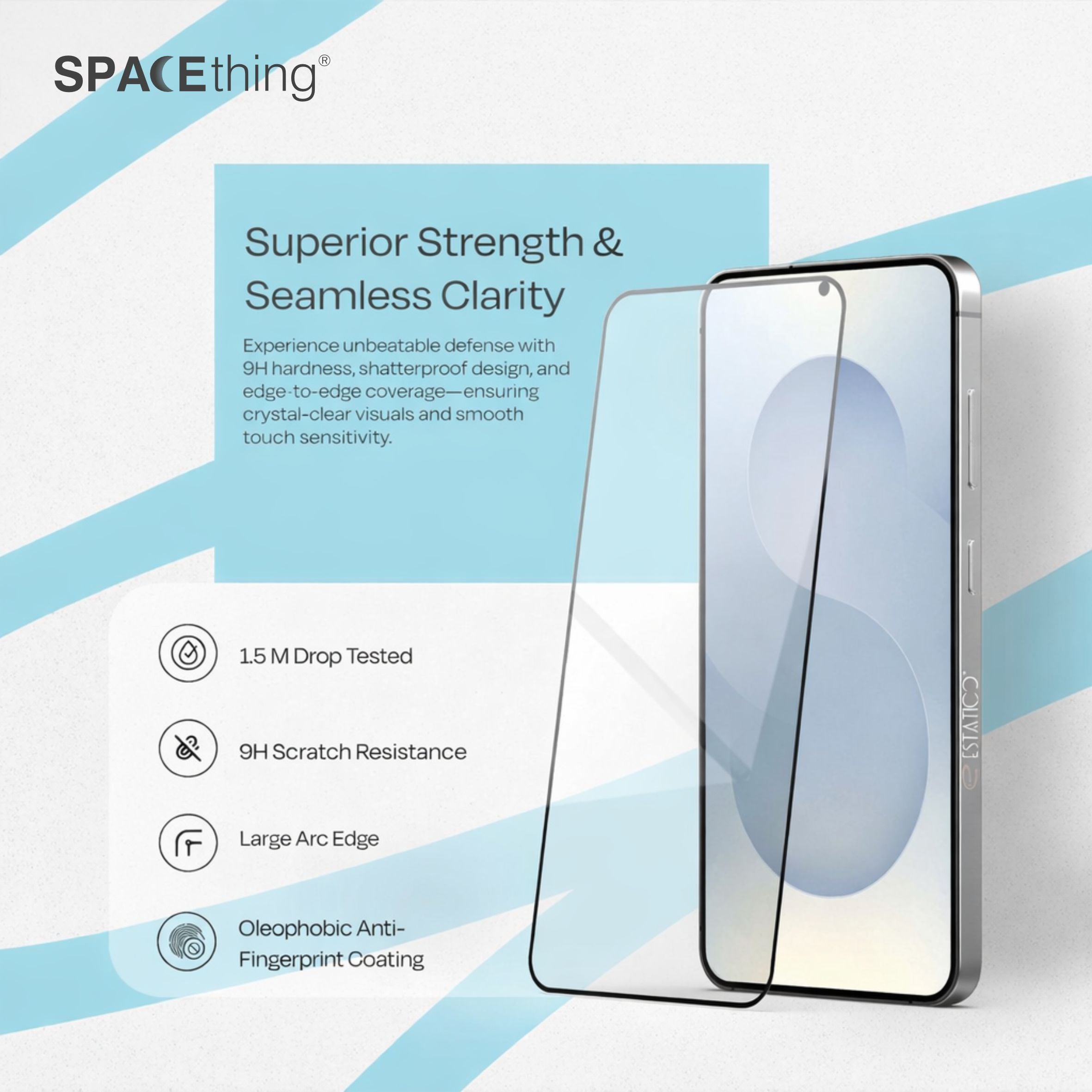 Spacething  Samsung S25 Full Clear Tempered Glass