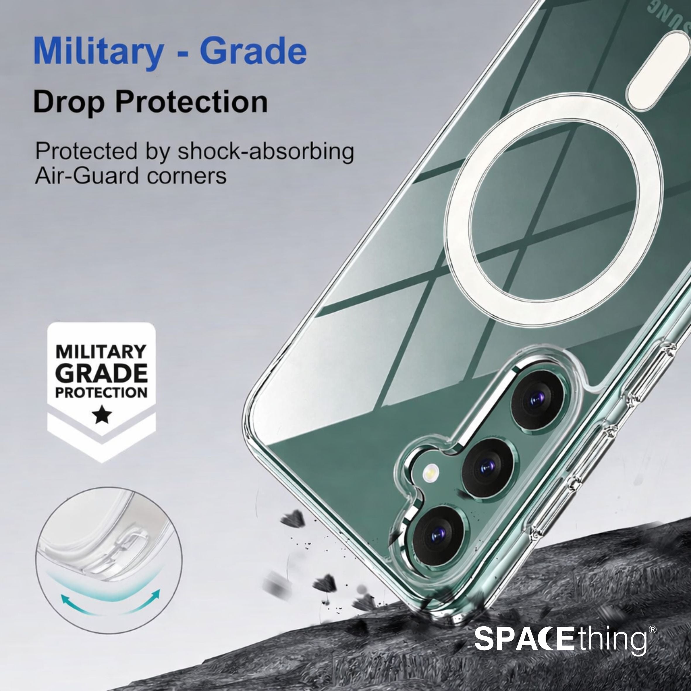 Spacething Samsung Galaxy S25 Minimal MagSafe Case
