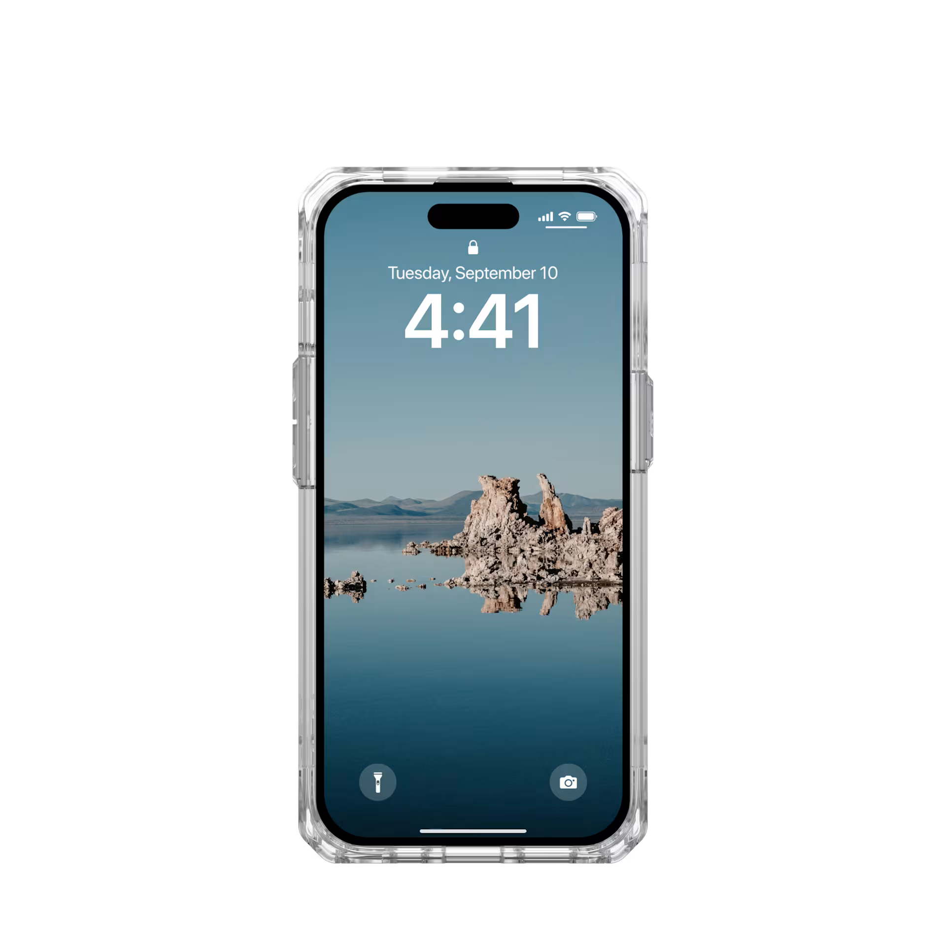 UAG Plyo iPhone 15 Case Ice/White