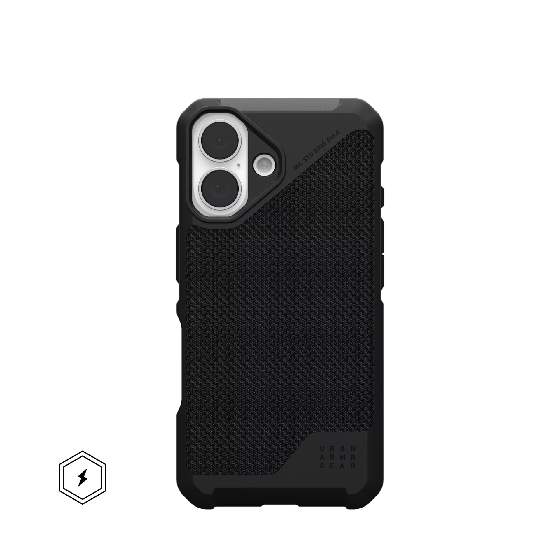 UAG Metropolis LT iPhone 16 Case Kevlar Black