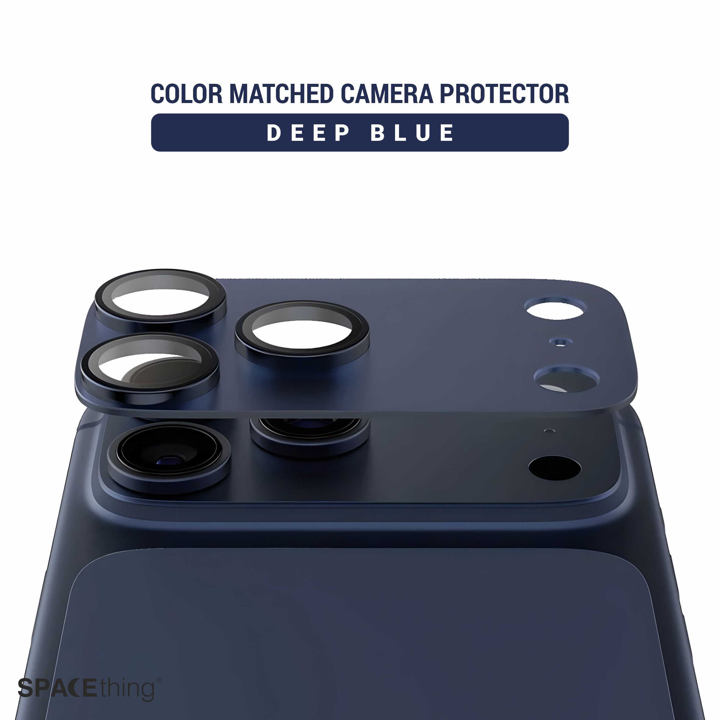 Spacething Titan Metal Scratch Resistant Guard iPhone 17 Pro Max - Blue