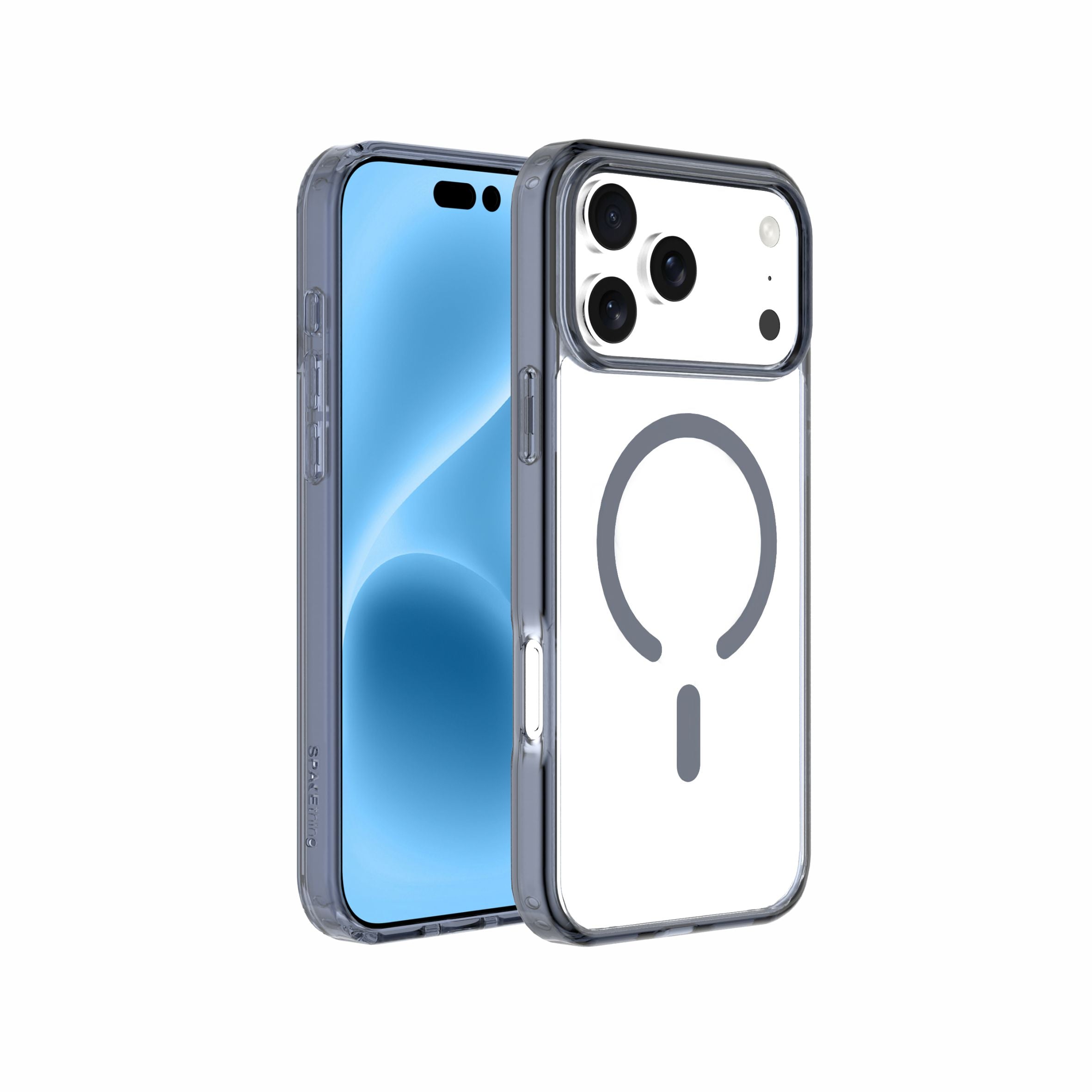 Spacething Minimal MagSafe Blue Case for iPhone 17 Pro Max