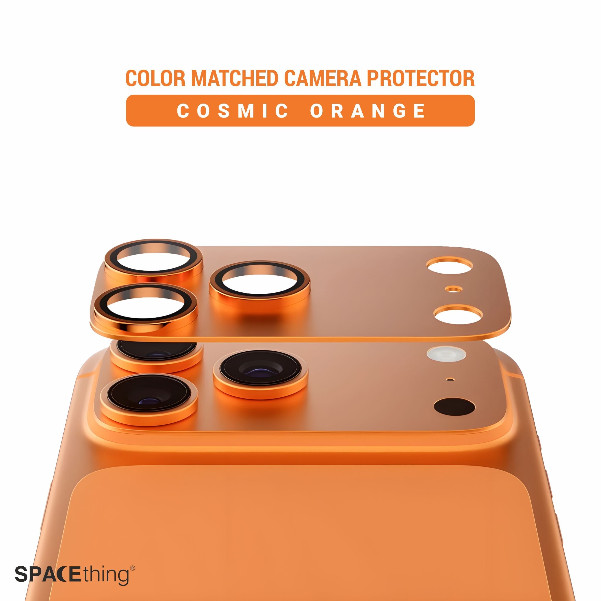 Spacething Titan Metal Scratch Resistant Guard iPhone 17 Pro Max - Orange