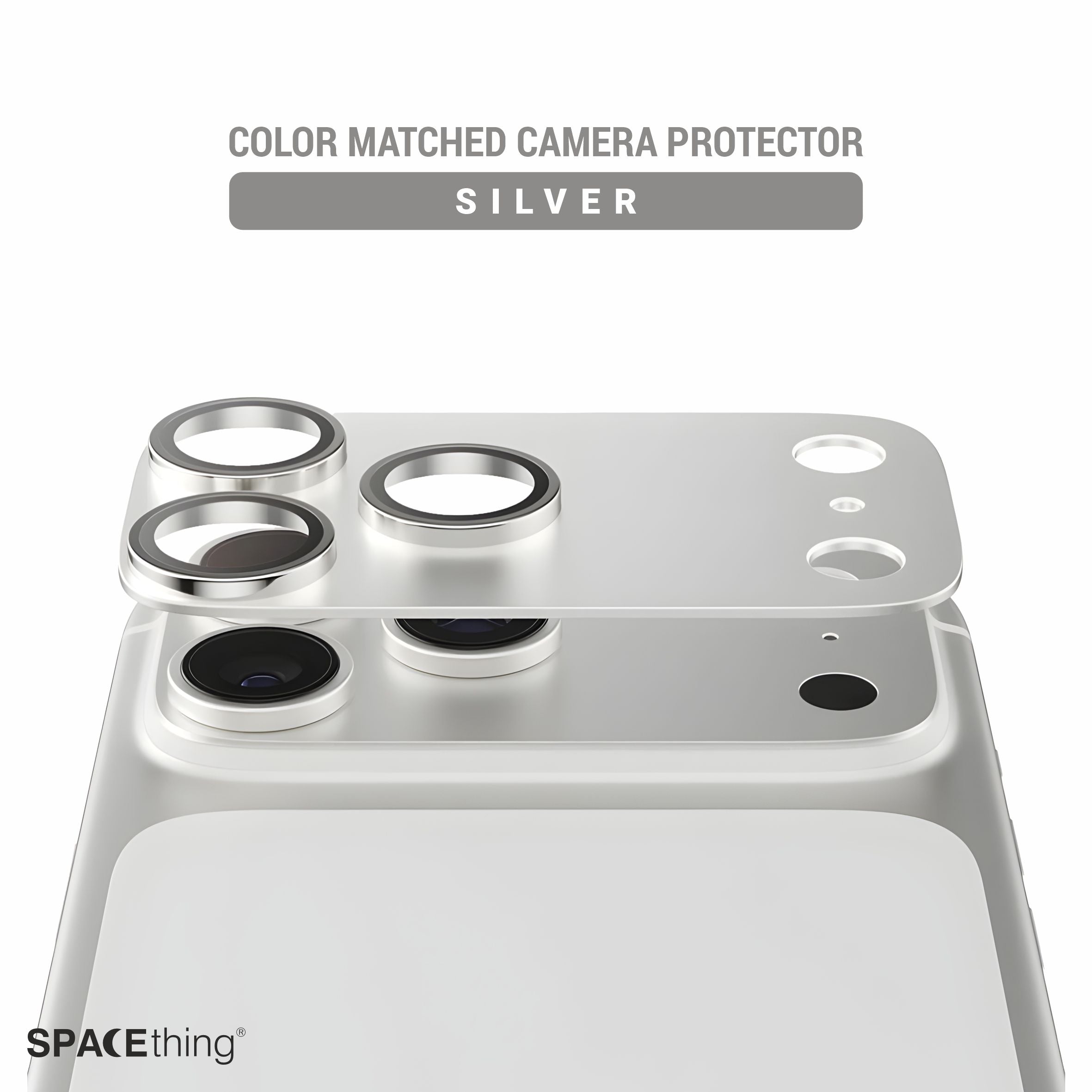 Spacething Titan Metal Scratch Resistant Guard iPhone 17 Pro - Silver