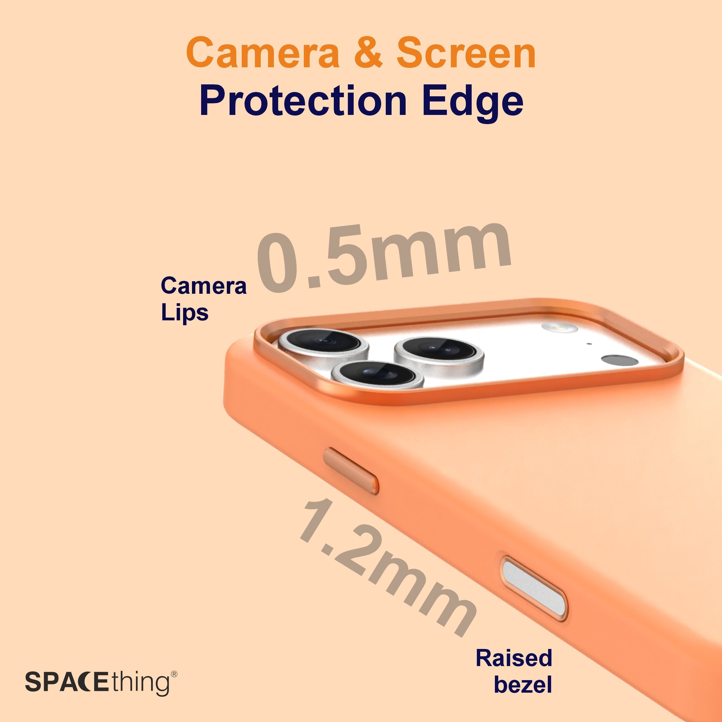 Spacething iPhone 17 Pro Smoothie MagSafe Case – Orange