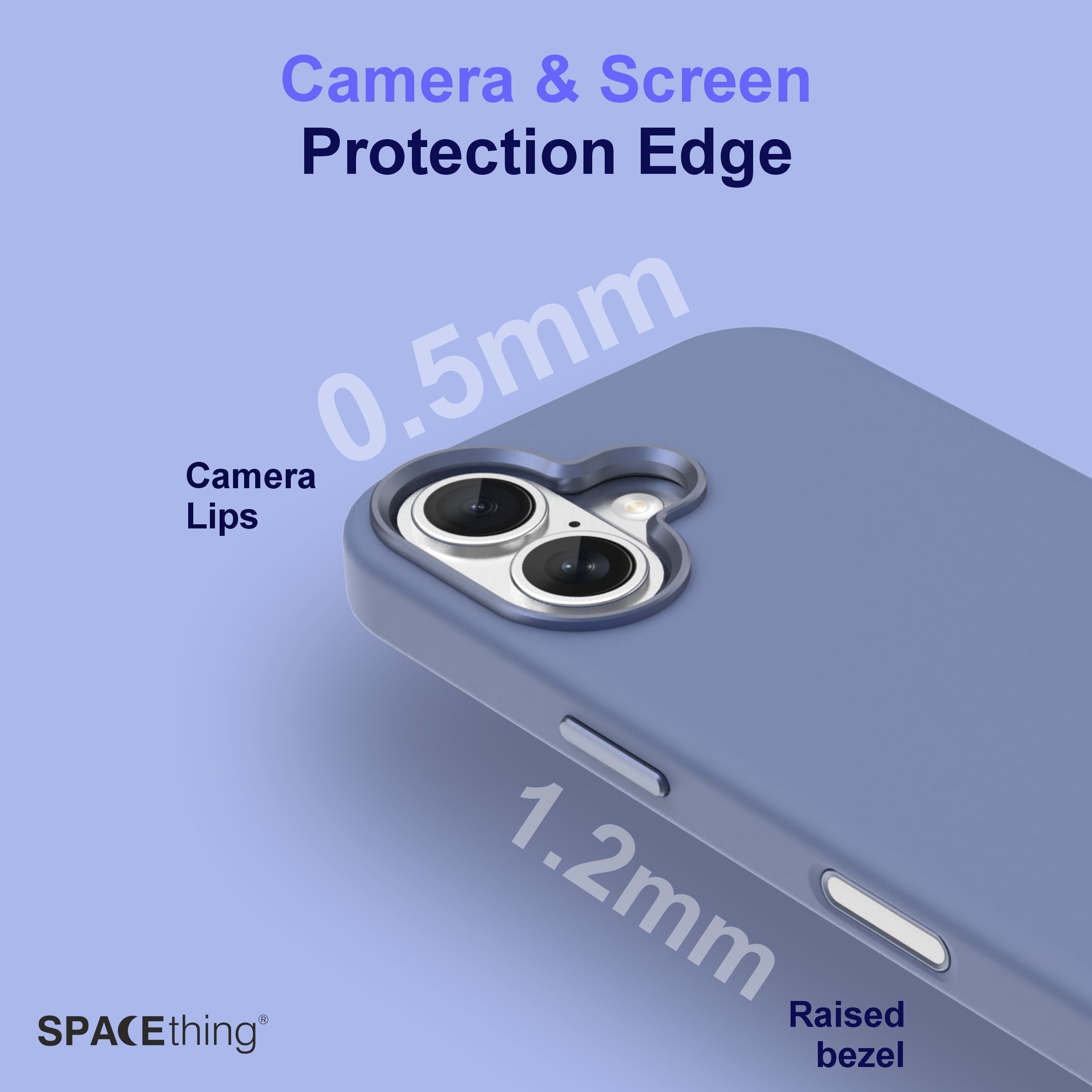 Spacething Smoothie Silicone Case for iPhone 17 - Blue