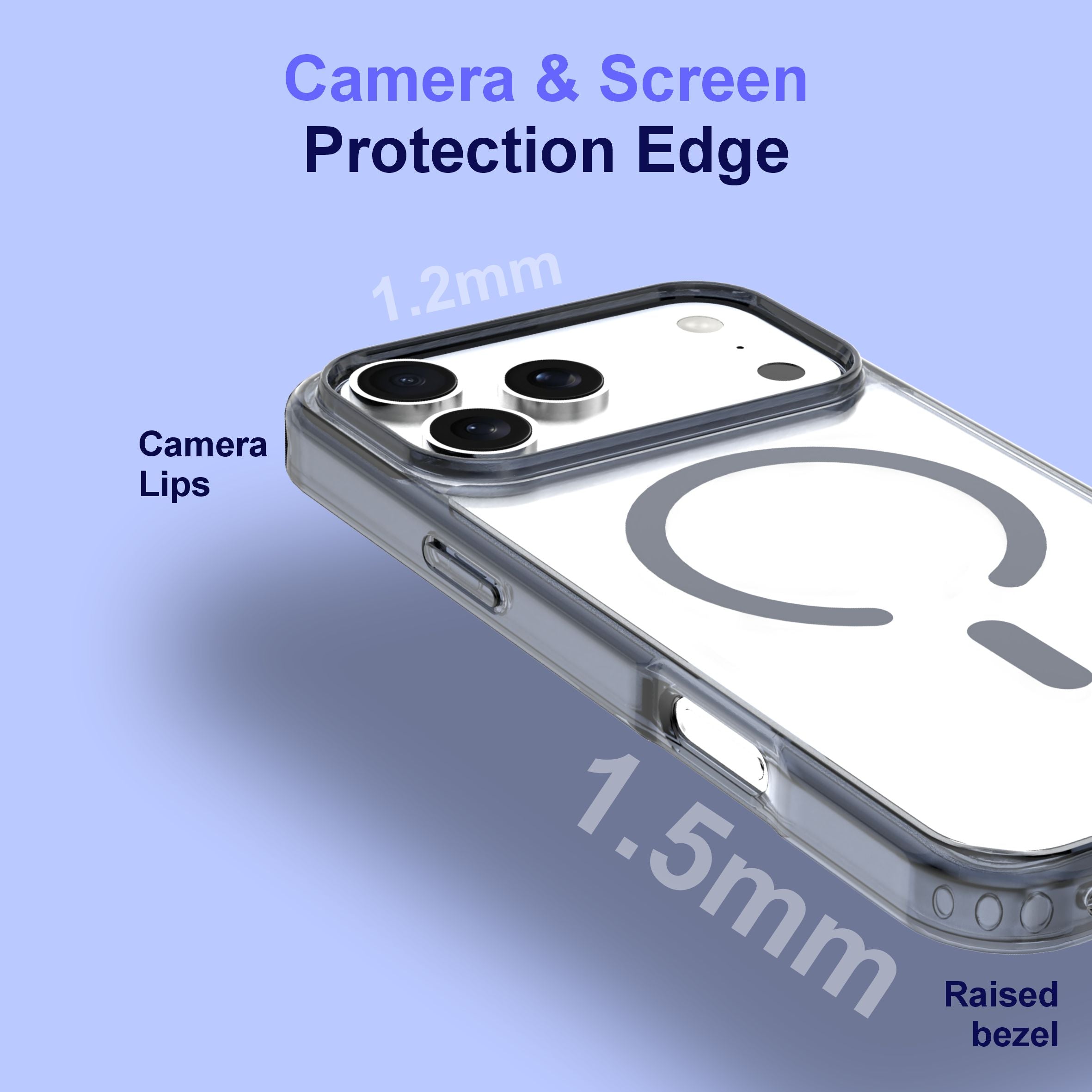 Spacething Minimal MagSafe Case | iPhone 17 Pro - Blue