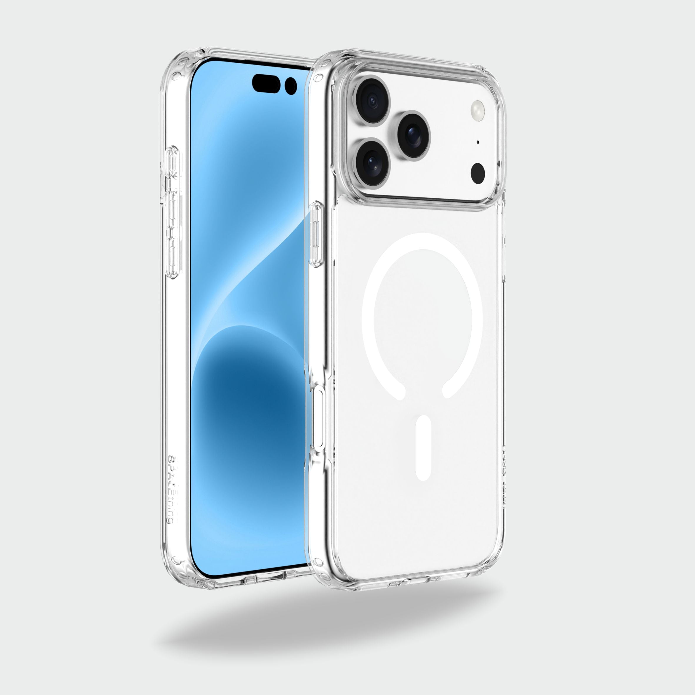Spacething Minimal MagSafe Blue Case for iPhone 17 Pro Max