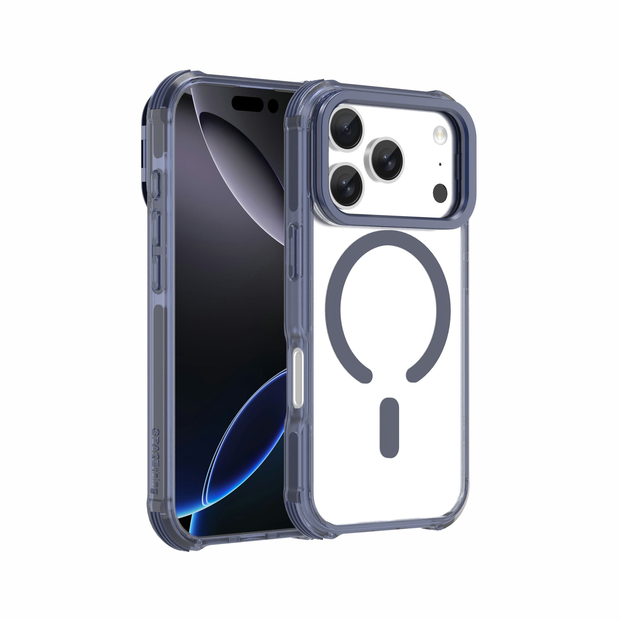 Spacething iPhone 17 Pro Helix Stand Case – Blue
