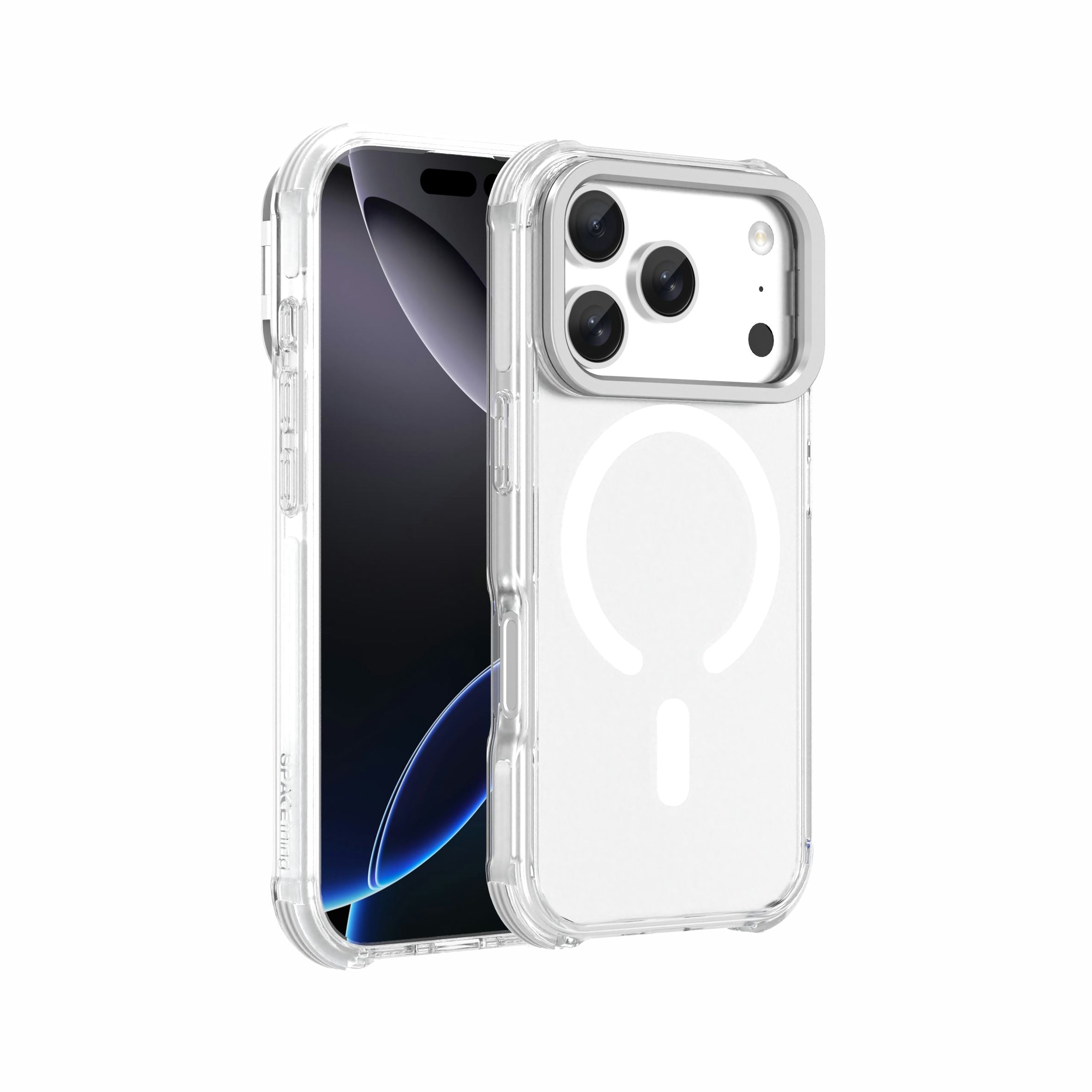 Spacething iPhone 17 Pro Helix Stand Case – Orange