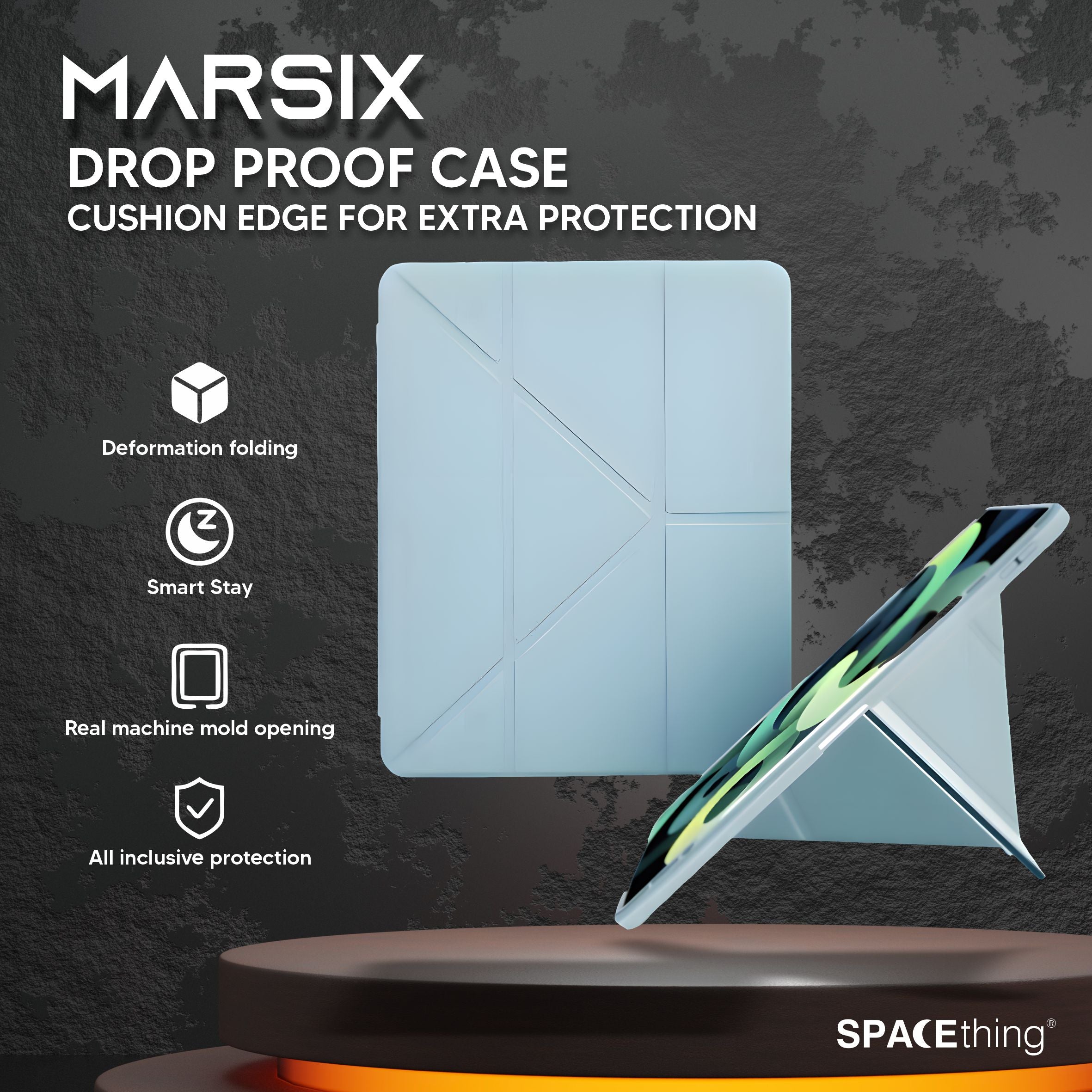 Spacething  Marsix Drop Proof Case iPad Air 11  (M4/M3/M2) White Ice